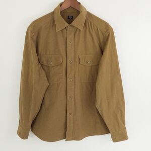 Uniqlo Flannel Button Down Shirt Brown Size Medium